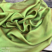 Iridescent Silk Chiffon Fabric by the Yard / Great for Nuno Felting / 54" Wide / Tamarack